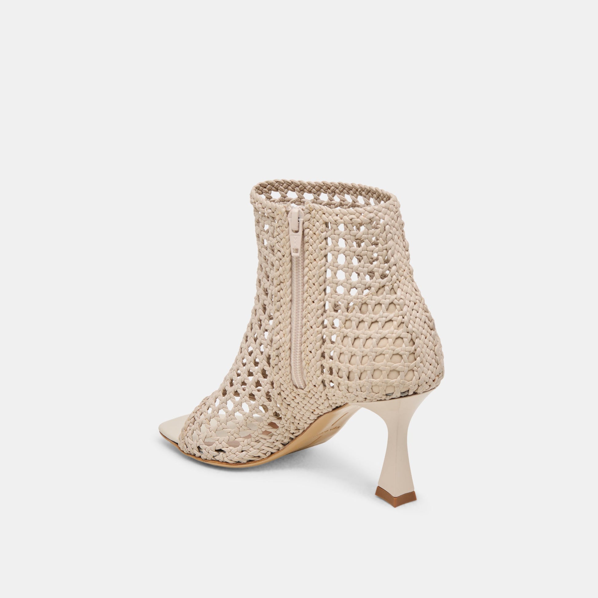 Quin Bone Woven Leather Heels Dolce Vita