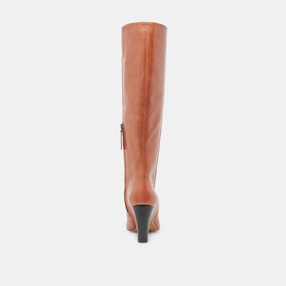 NELAS BOOTS COGNAC LEATHER Dolce Vita
