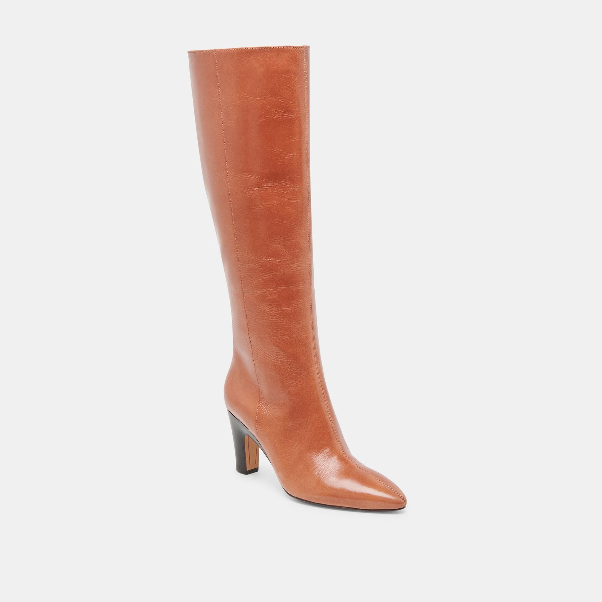 NELAS BOOTS COGNAC LEATHER Dolce Vita