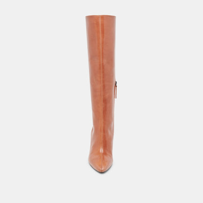 NELAS BOOTS COGNAC LEATHER Dolce Vita