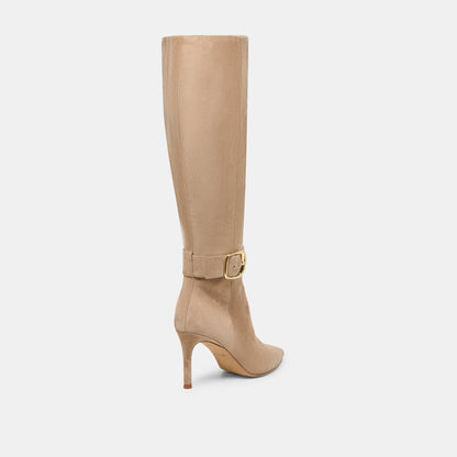 Kinzy Camel Suede Boots Dolce Vita