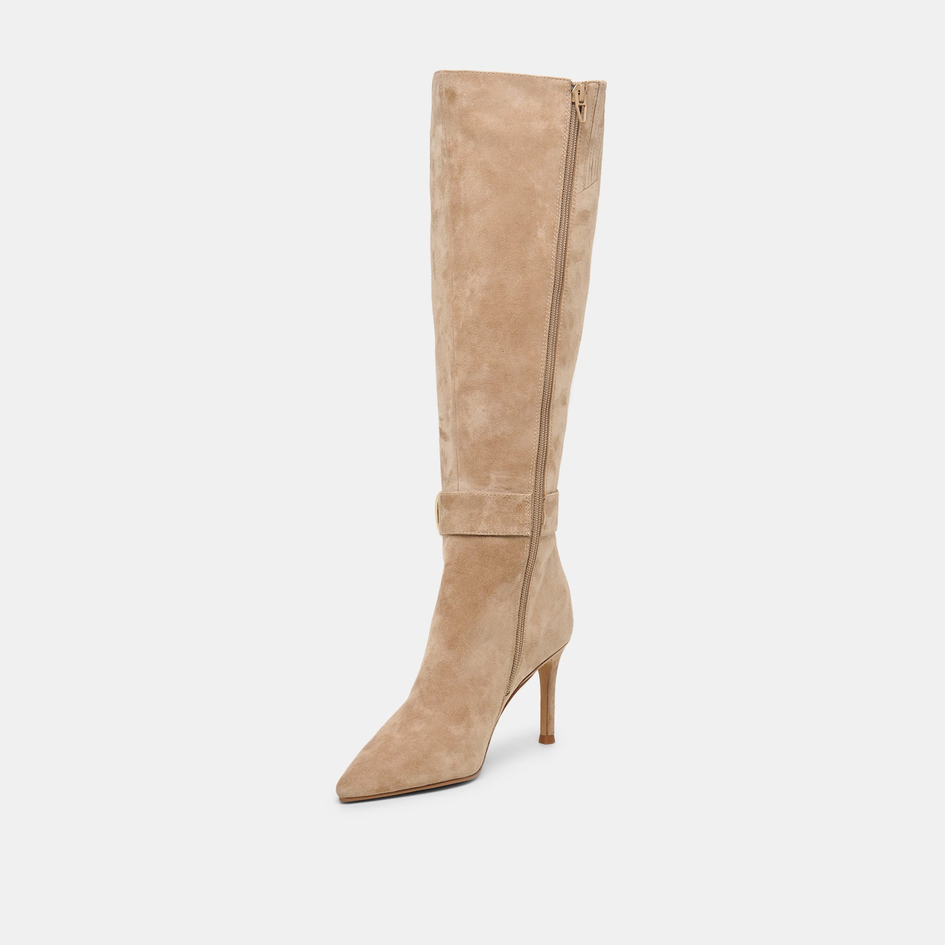 Kinzy Camel Suede Boots Dolce Vita