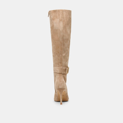Kinzy Camel Suede Boots Dolce Vita