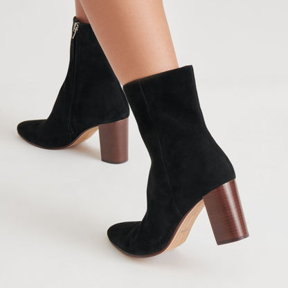 SUZY BOOTIES ONYX SUEDE Dolce Vita
