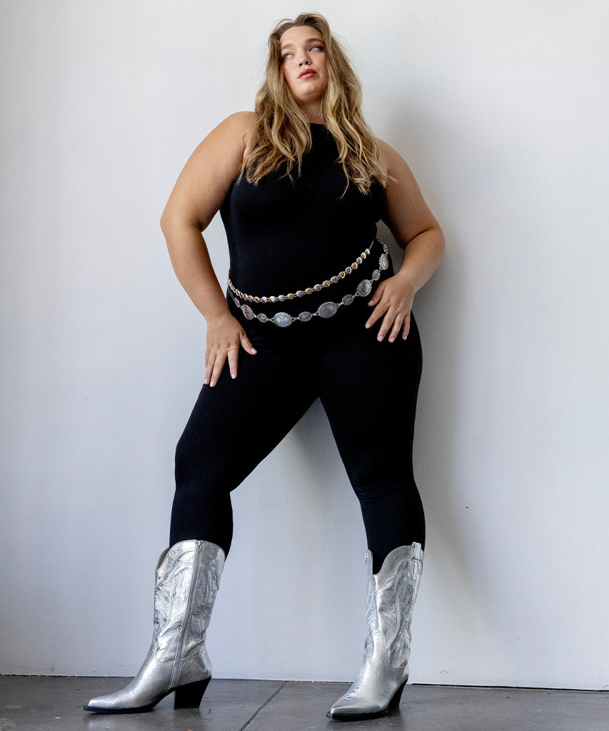 Ryland Extra Wide Calf Silver Boots Dolce Vita
