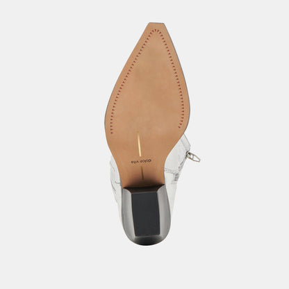 Ryland Extra Wide Calf Silver Boots Dolce Vita