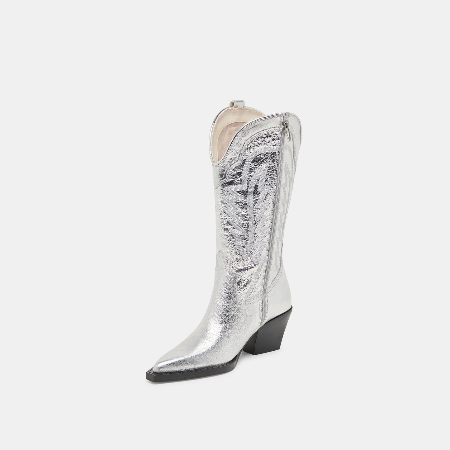 Ryland Extra Wide Calf Silver Boots Dolce Vita