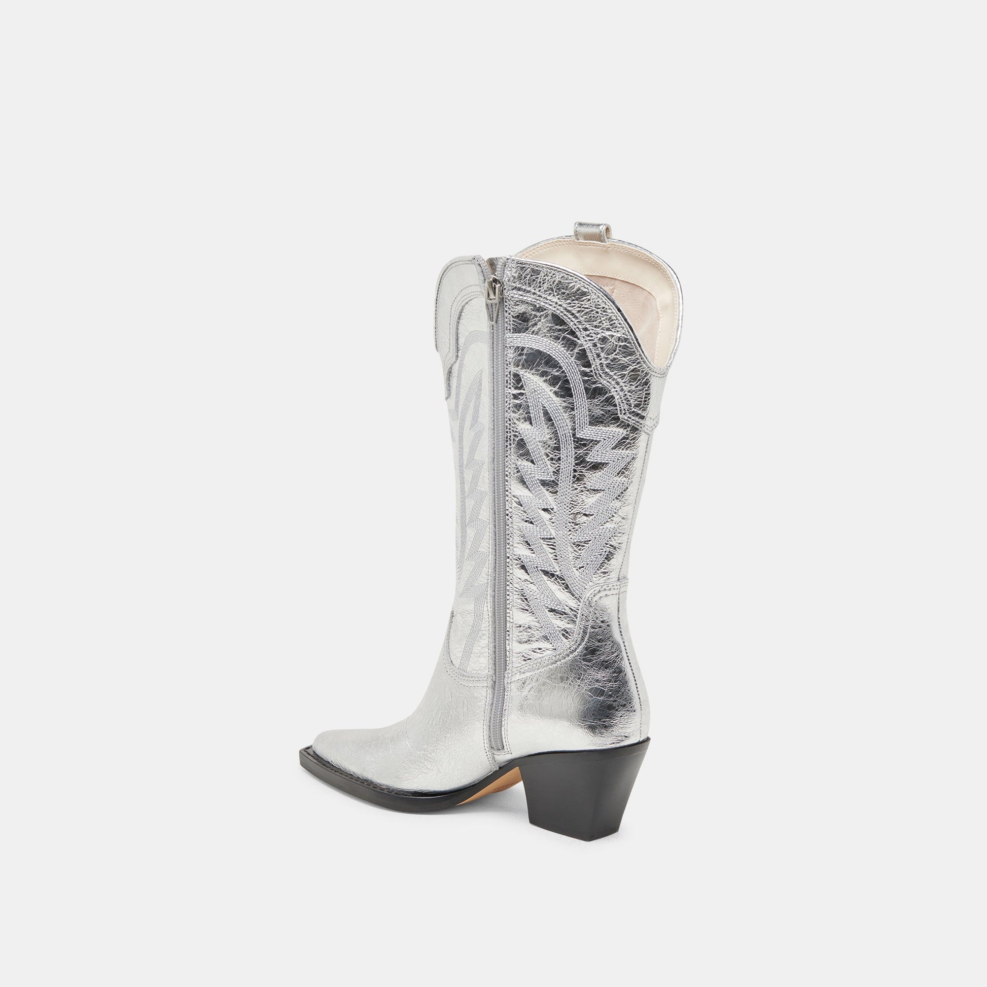 Ryland Extra Wide Calf Silver Boots Dolce Vita