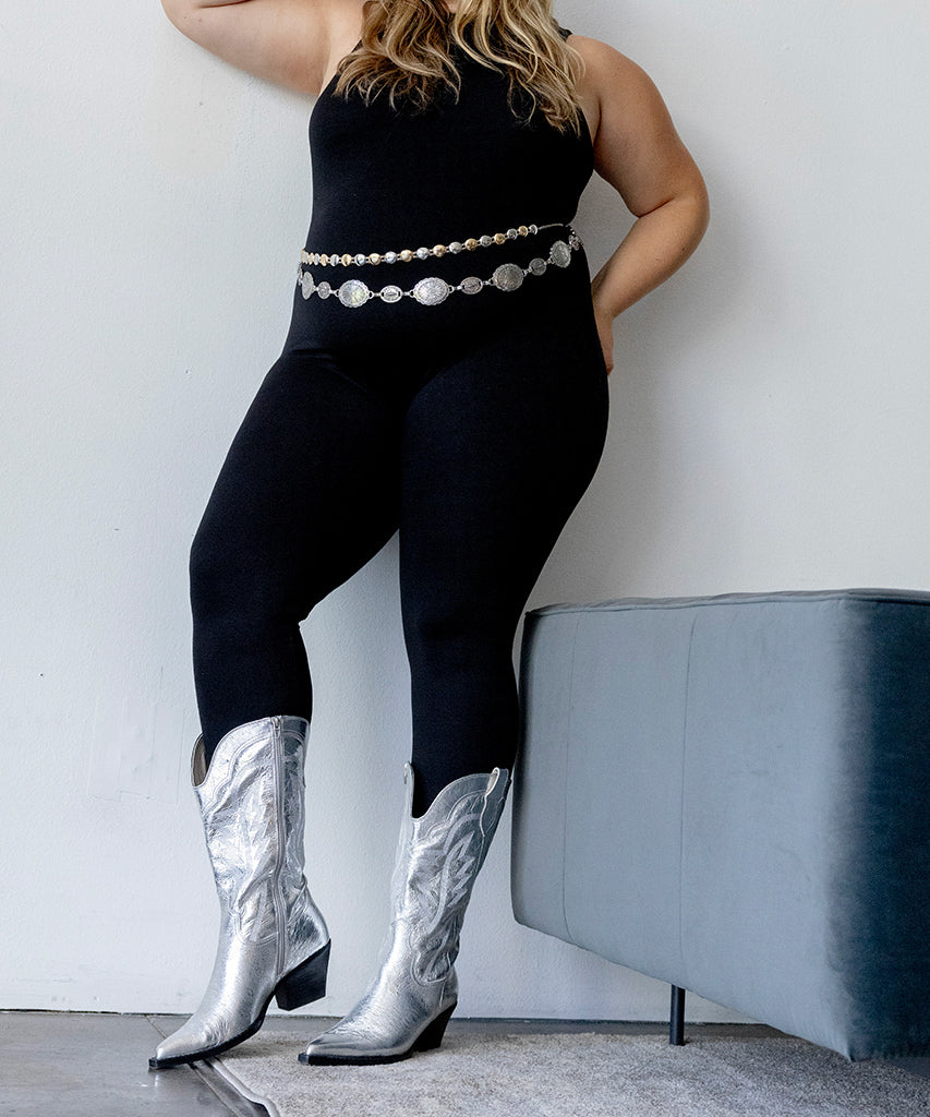 Ryland Extra Wide Calf Silver Boots Dolce Vita