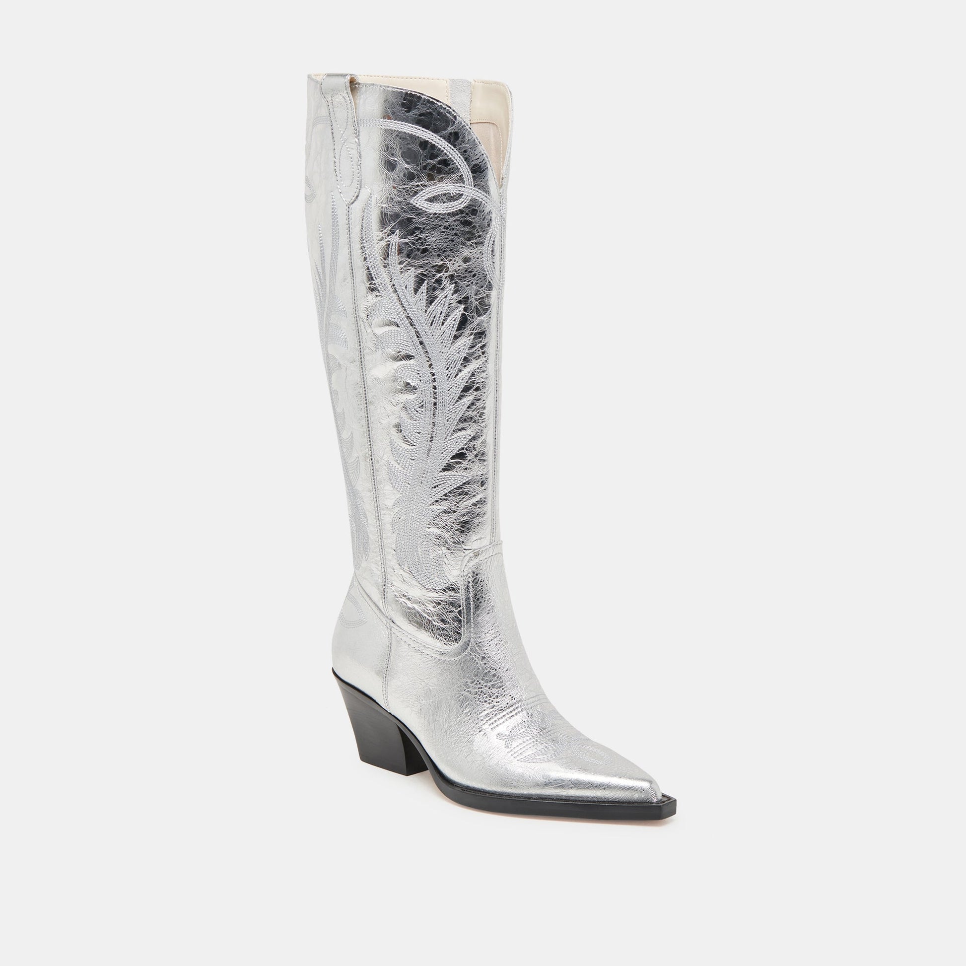 Ryatt Extra Wide Calf Silver Boots Dolce Vita