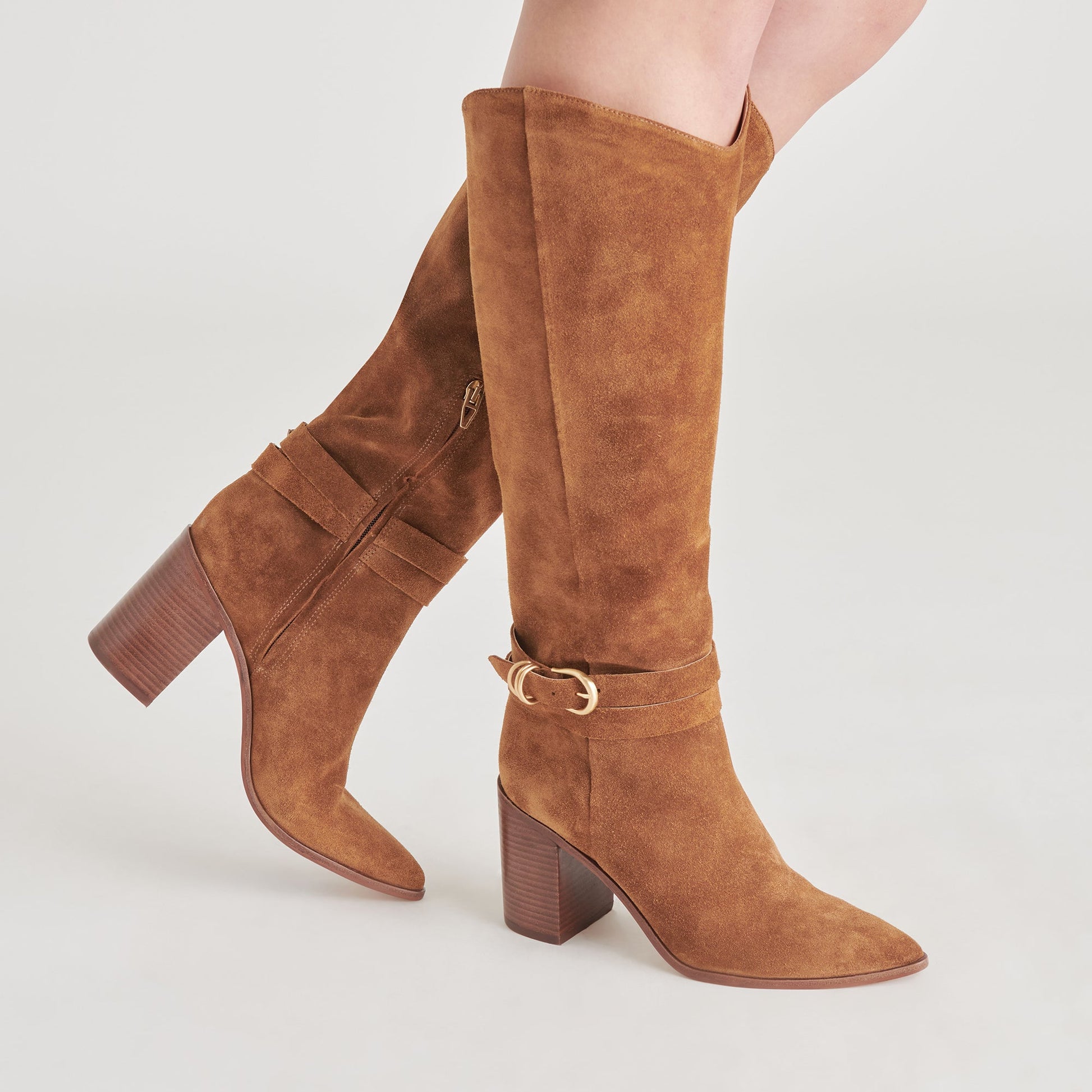TYRONE BOOTS BROWN SUEDE Dolce Vita