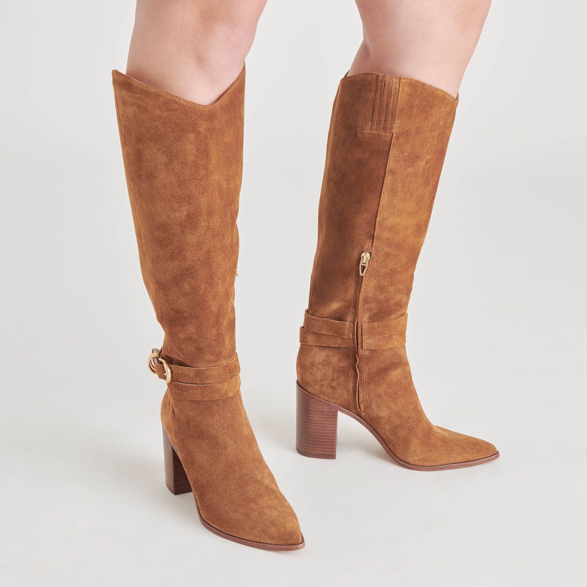 TYRONE BOOTS BROWN SUEDE Dolce Vita