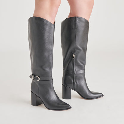 TYRONE BOOTS BLACK LEATHER Dolce Vita