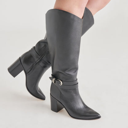 TYRONE BOOTS BLACK LEATHER Dolce Vita