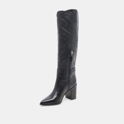 TYRONE BOOTS BLACK LEATHER Dolce Vita
