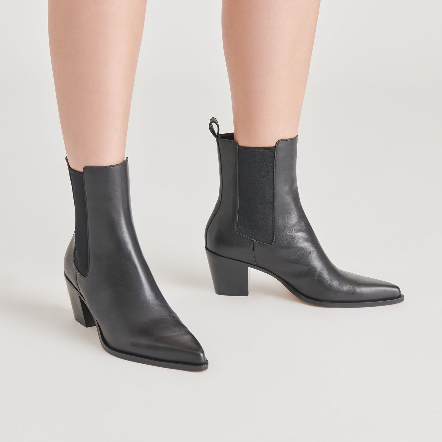Shadie H2O Waterproof Black Leather Booties Dolce Vita