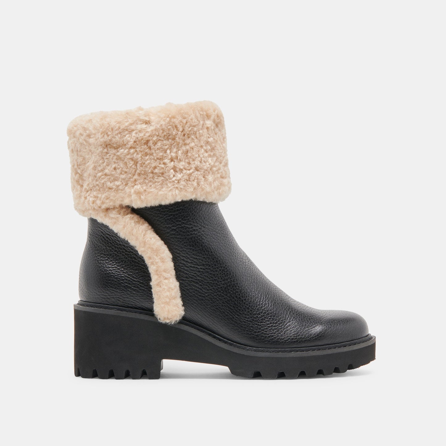 Hug H2O Waterproof Black Leather Boots Dolce Vita