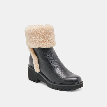 Hug H2O Waterproof Black Leather Boots Dolce Vita
