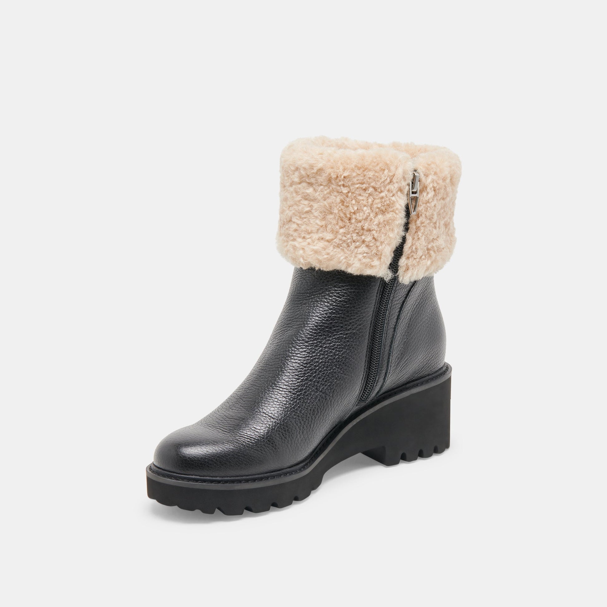 Hug H2O Waterproof Black Leather Boots Dolce Vita