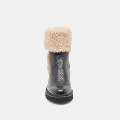 Hug H2O Waterproof Black Leather Boots Dolce Vita