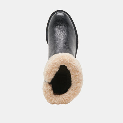 Hug H2O Waterproof Black Leather Boots Dolce Vita