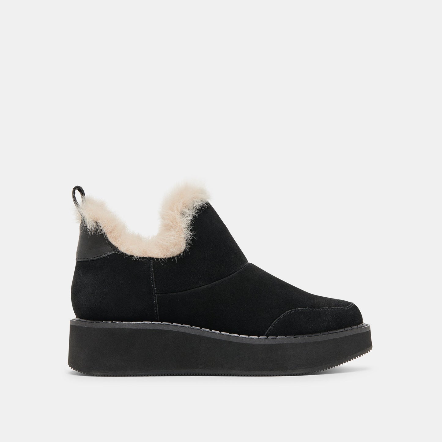 Ardy Plush H2O Waterproof Onyx Suede Booties Dolce Vita
