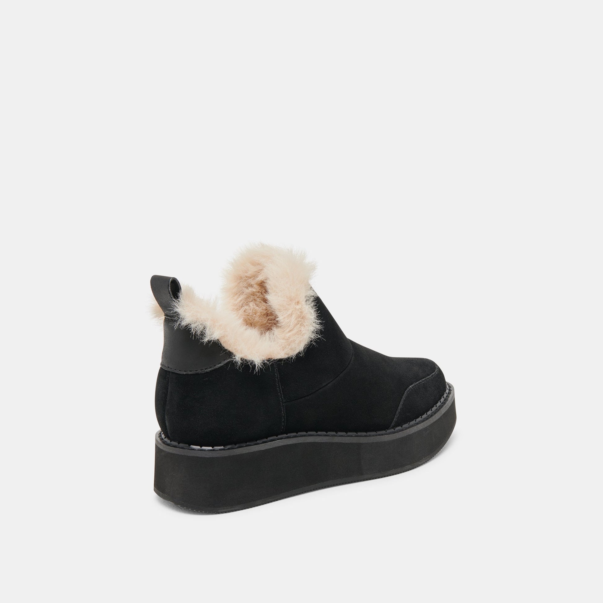 Ardy Plush H2O Waterproof Onyx Suede Booties Dolce Vita