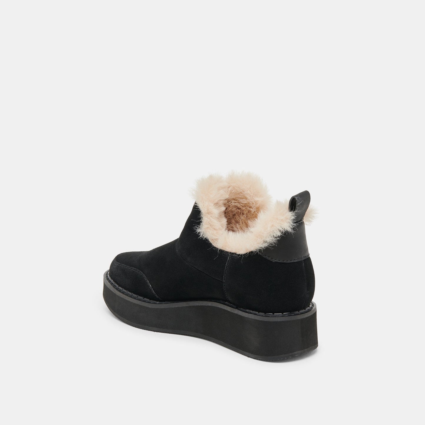 Ardy Plush H2O Waterproof Onyx Suede Booties Dolce Vita
