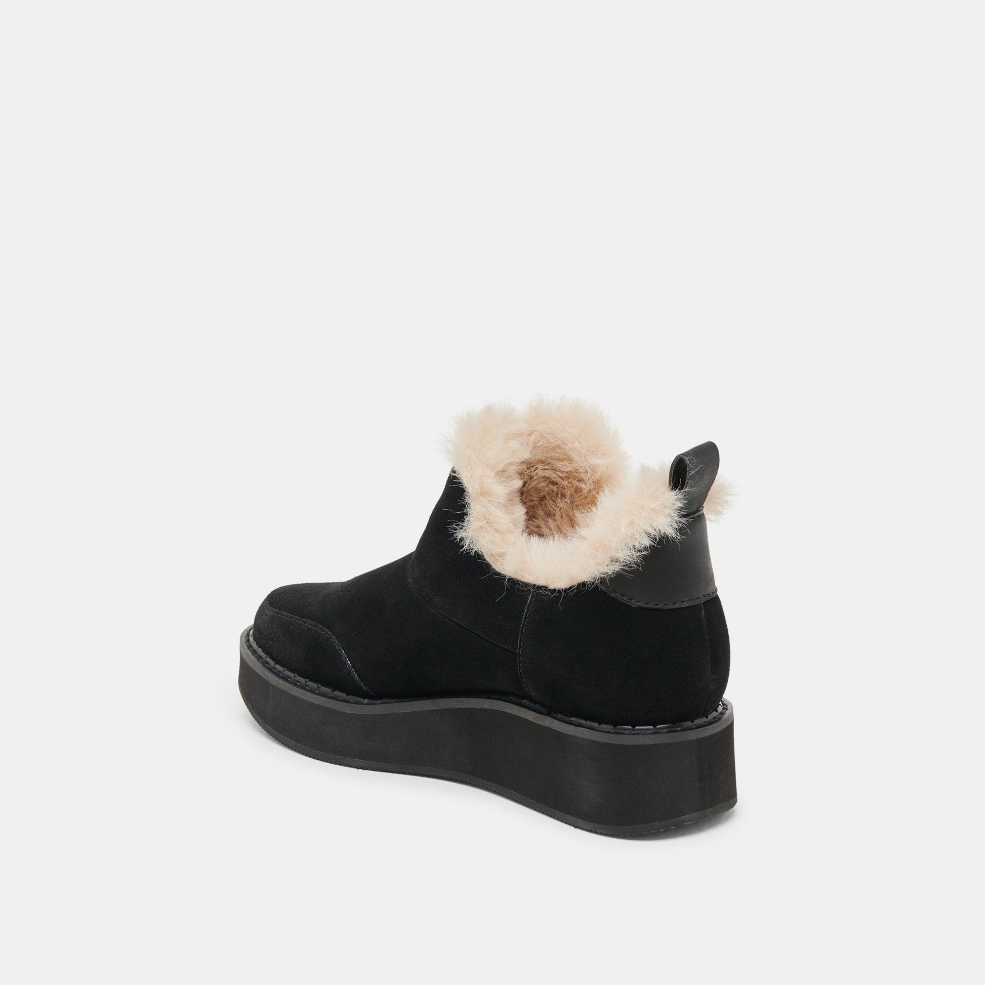 Ardy Plush H2O Waterproof Onyx Suede Booties Dolce Vita