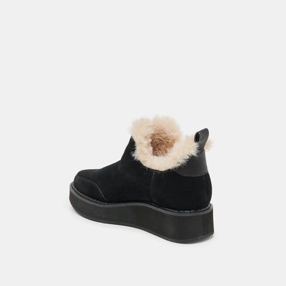 Ardy Plush H2O Waterproof Onyx Suede Booties Dolce Vita