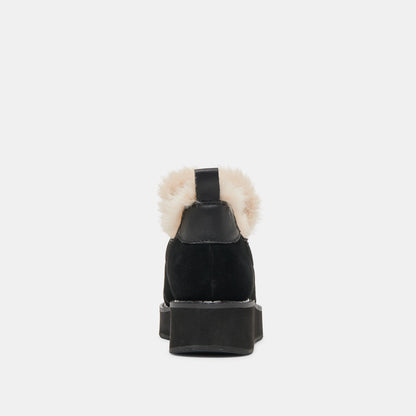 Ardy Plush H2O Waterproof Onyx Suede Booties Dolce Vita