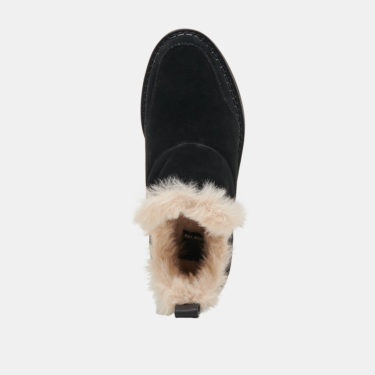 Ardy Plush H2O Waterproof Onyx Suede Booties Dolce Vita