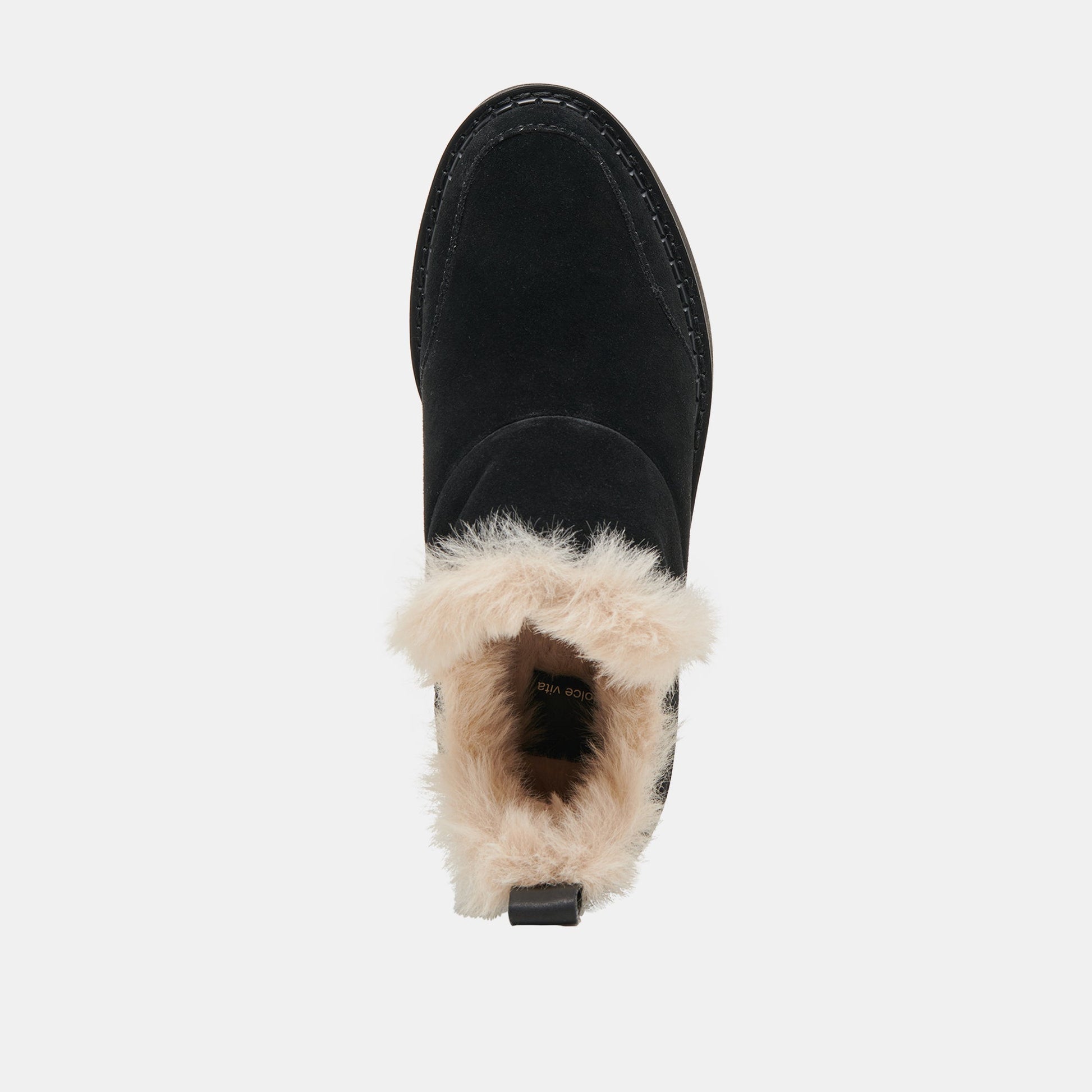 Ardy Plush H2O Waterproof Onyx Suede Booties Dolce Vita
