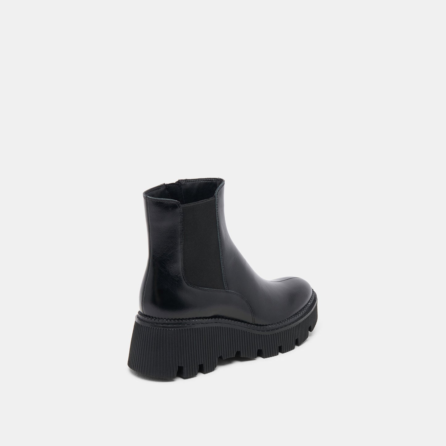 Emmet H2O Waterproof Midnight Crinkle Patent Wide Boots Dolce Vita
