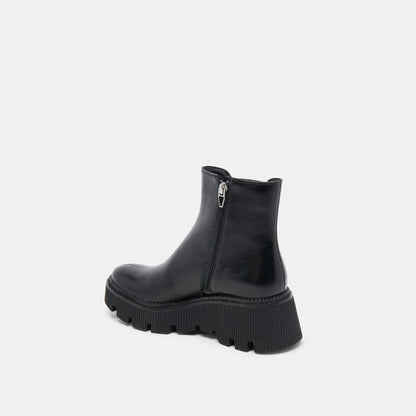 Emmet H2O Waterproof Midnight Crinkle Patent Wide Boots Dolce Vita
