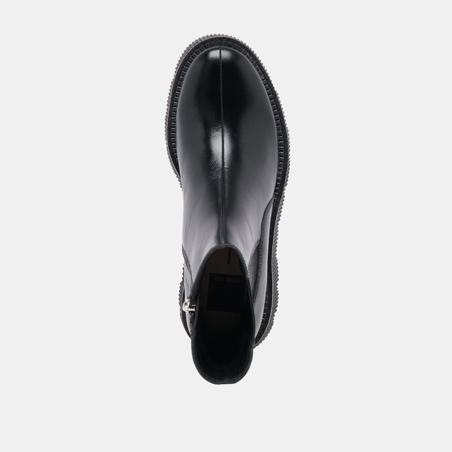 Emmet H2O Waterproof Midnight Crinkle Patent Wide Boots Dolce Vita