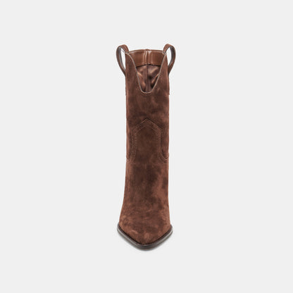 JESSEY BOOTS DK BROWN SUEDE Dolce Vita