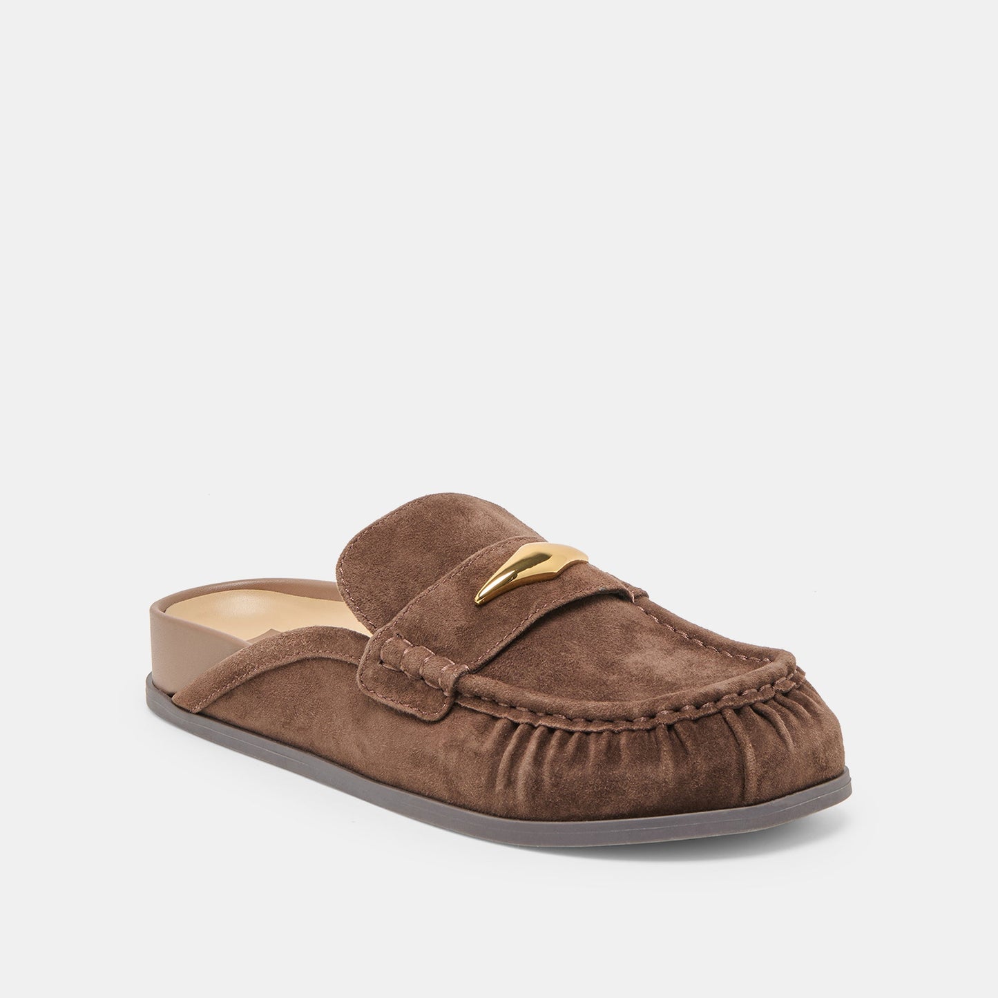 Jodero Dk Brown Suede Flats Dolce Vita