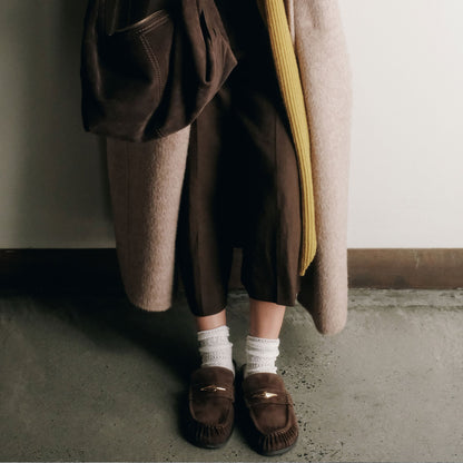 Jodero Dk Brown Suede Flats Dolce Vita