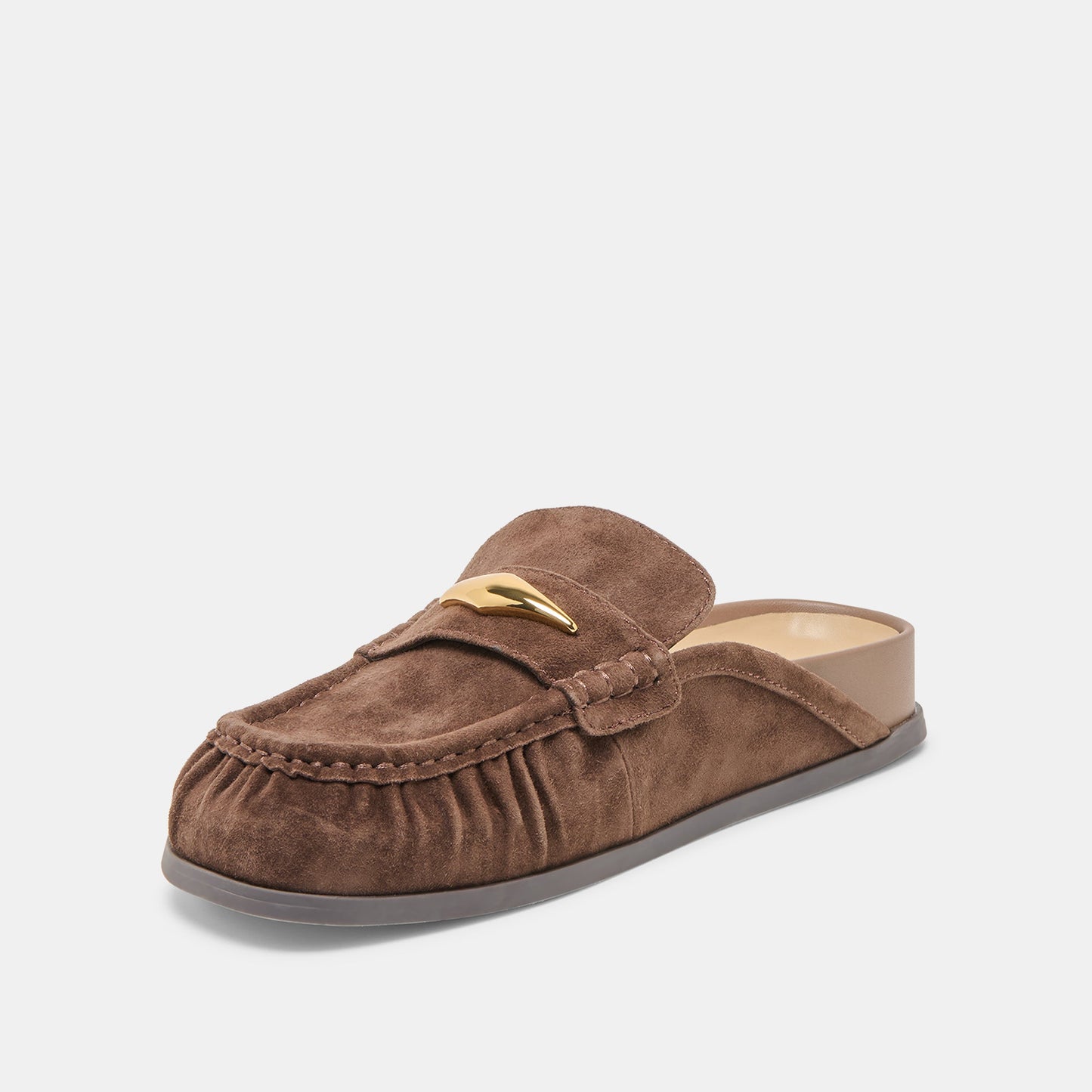 Jodero Dk Brown Suede Flats Dolce Vita