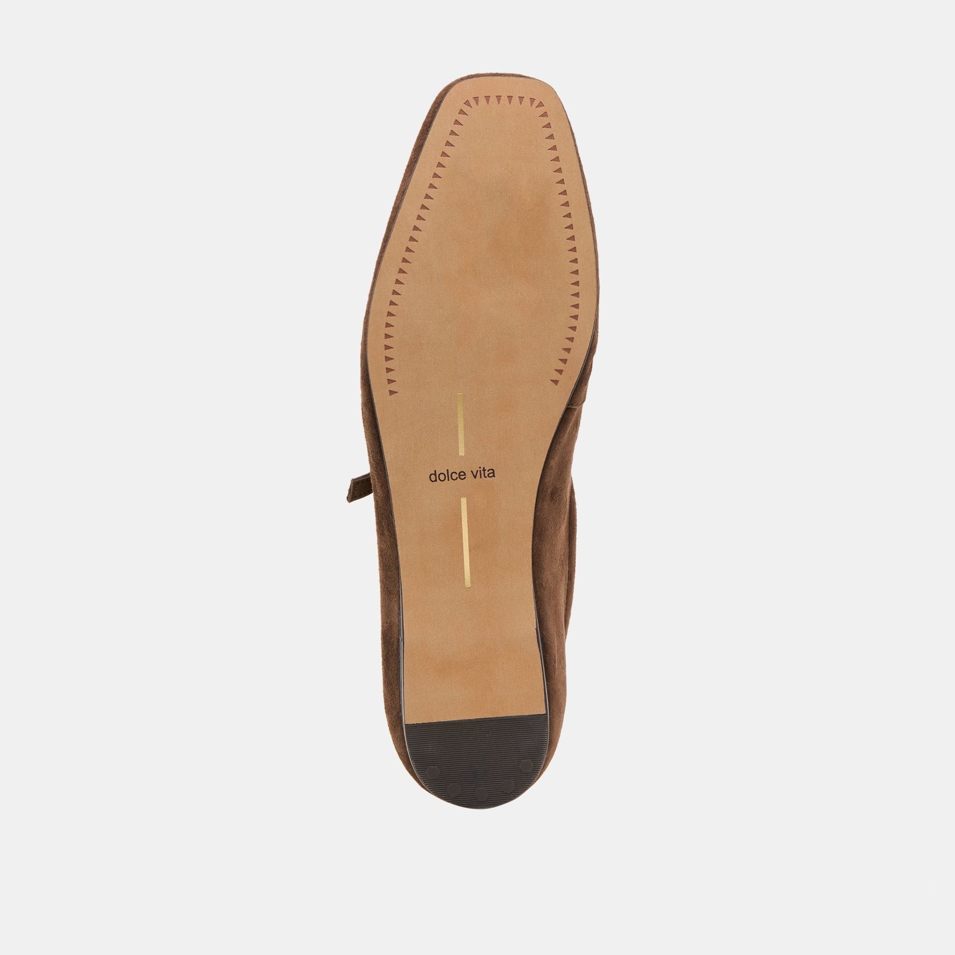 Reyes Dk Brown Suede Ballet Flats Dolce Vita