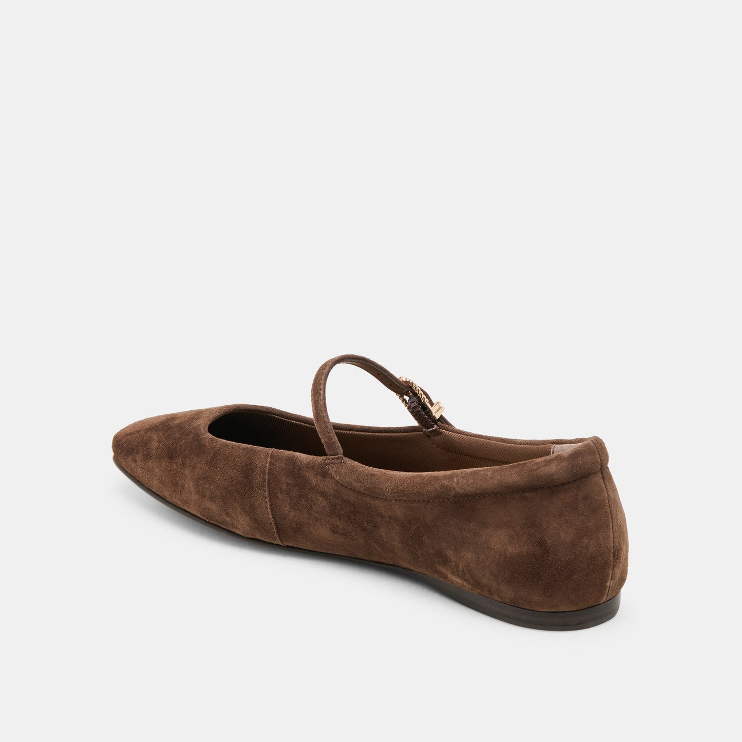 Reyes Dk Brown Suede Ballet Flats Dolce Vita