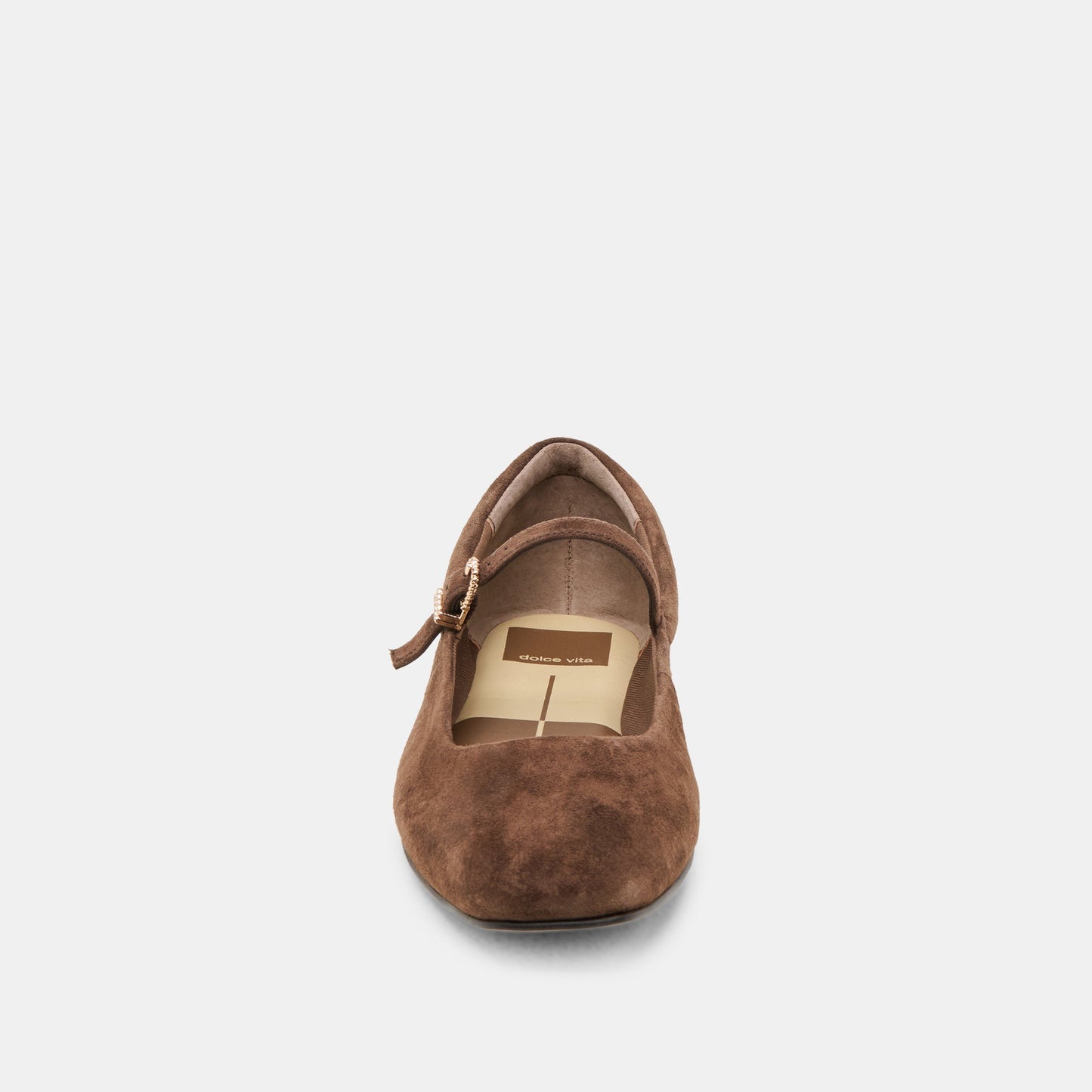 Reyes Dk Brown Suede Ballet Flats Dolce Vita