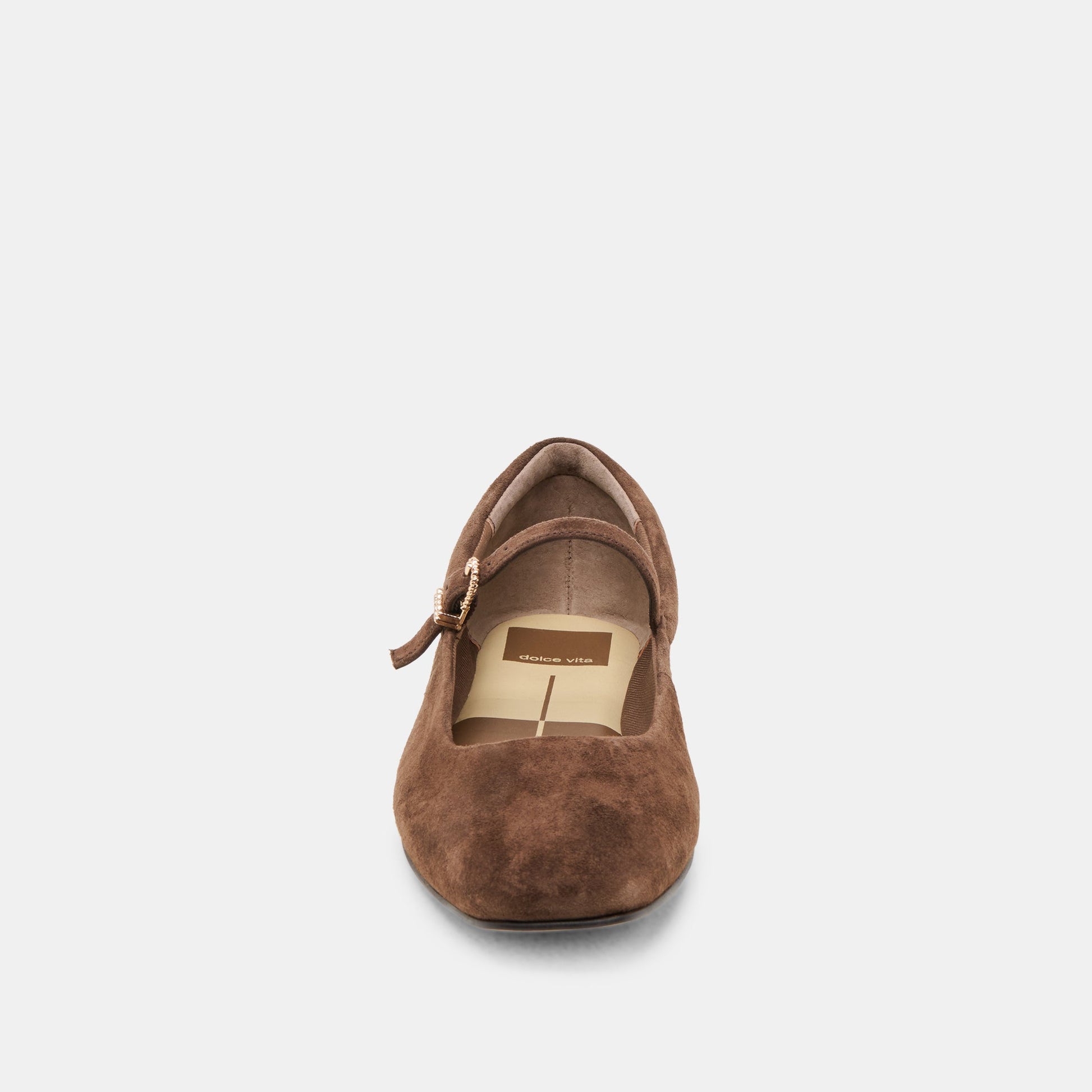 Reyes Dk Brown Suede Ballet Flats Dolce Vita