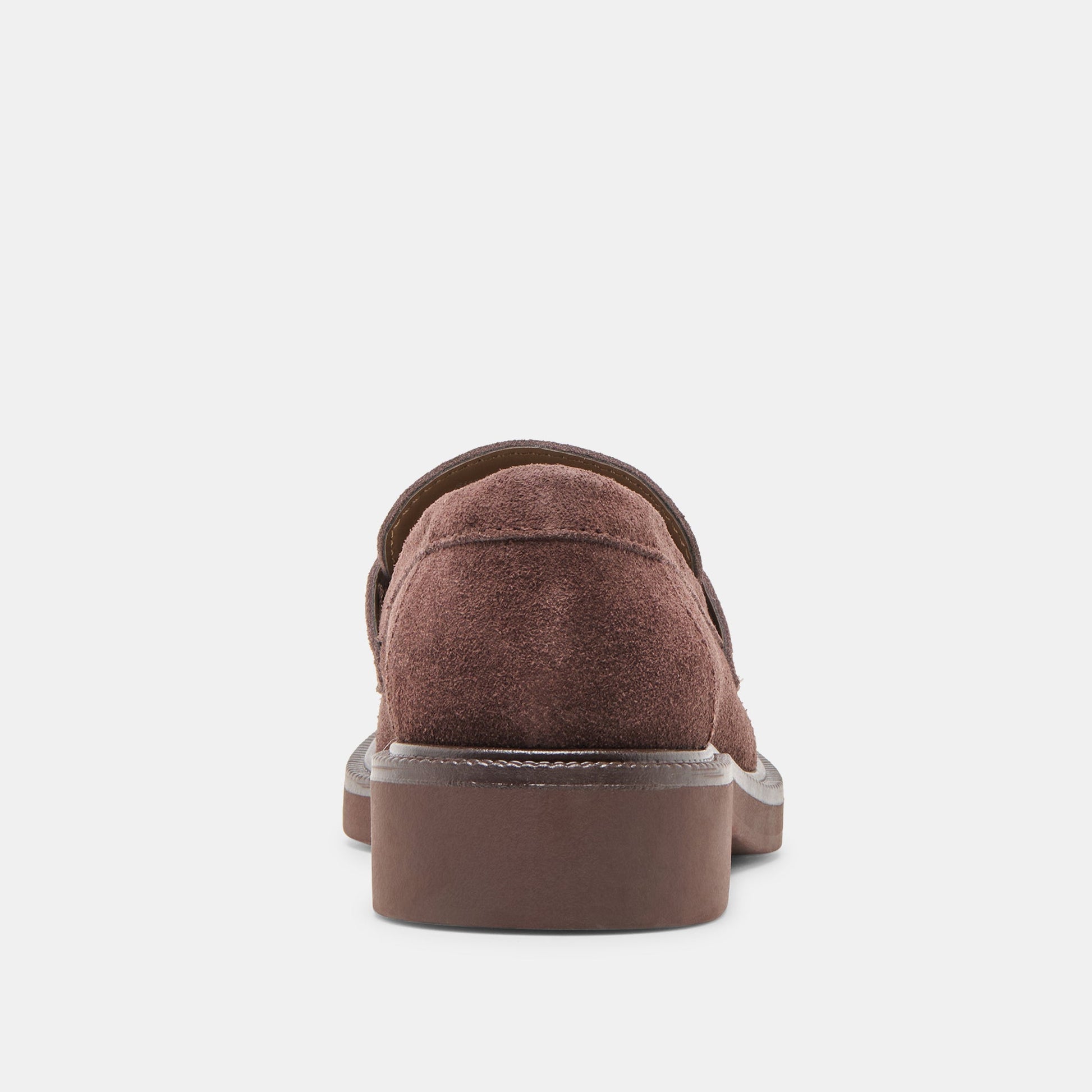 Tiggy Mahogany Suede Loafers Dolce Vita