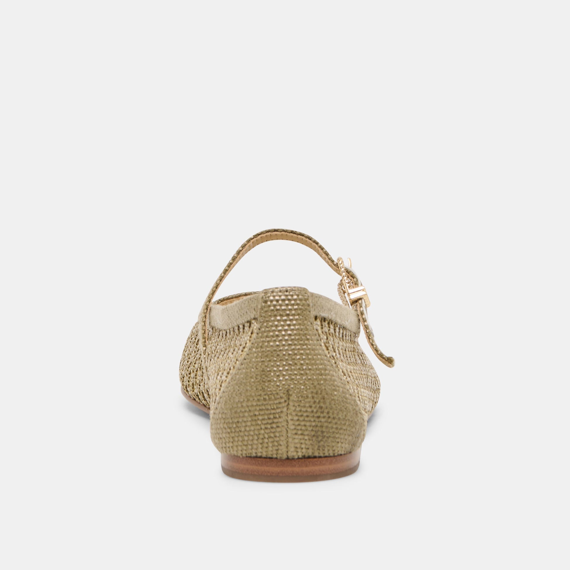 Reyes Olive Woven Raffia Ballet Flats Dolce Vita