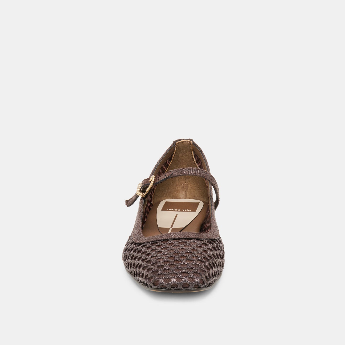 Reyes Chocolate Woven Raffia Ballet Flats Dolce Vita