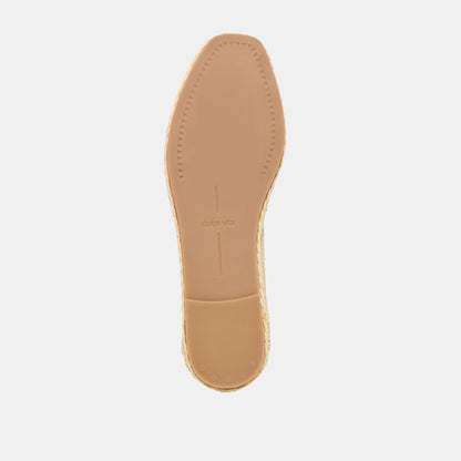 Tianna Lt Natural Raffia Lace Ballet Flats Dolce Vita