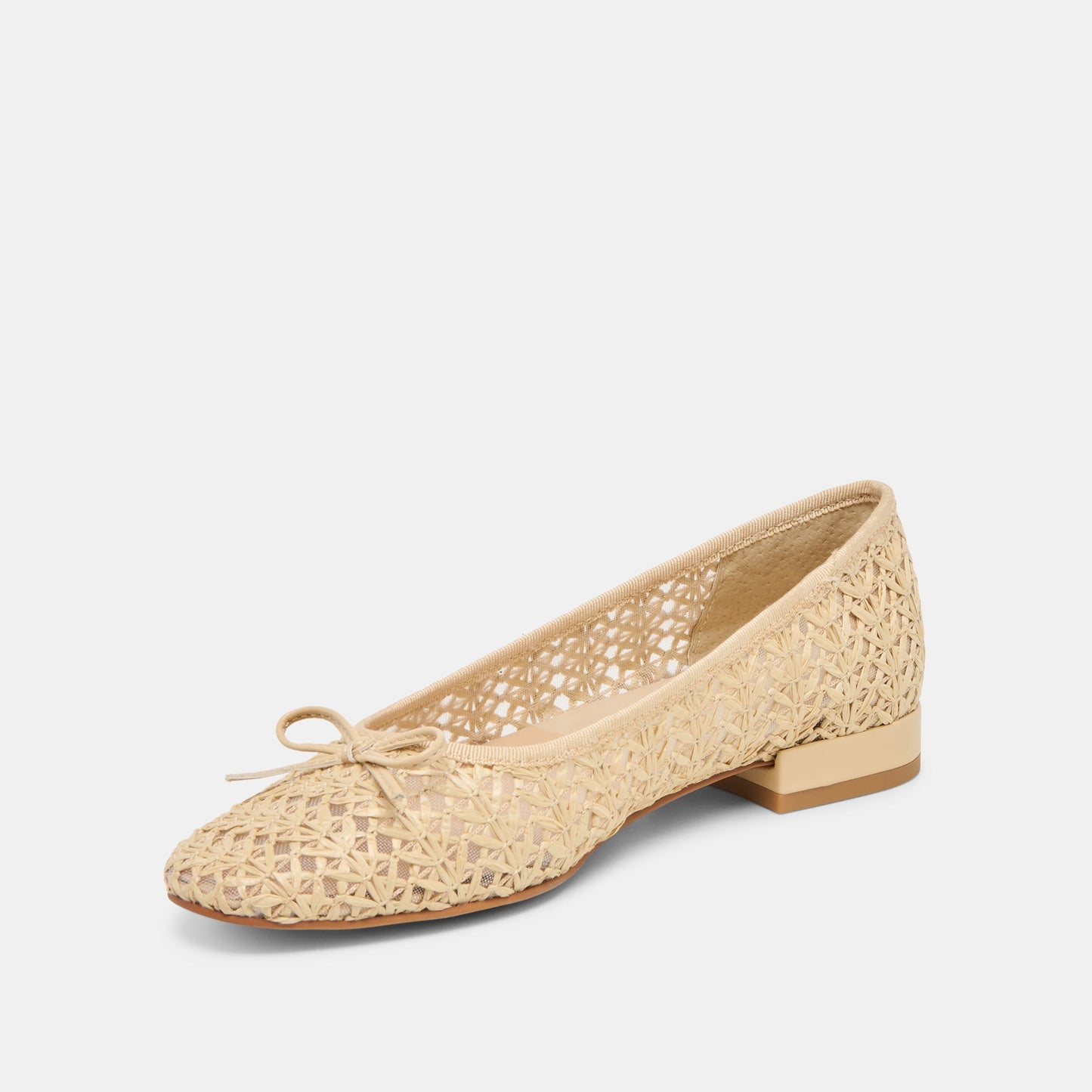 Ulicia Lt Natural Cross Hatch Raffia Ballet Flats Dolce Vita