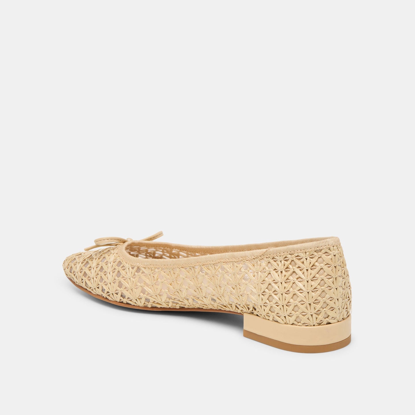 Ulicia Lt Natural Cross Hatch Raffia Ballet Flats Dolce Vita